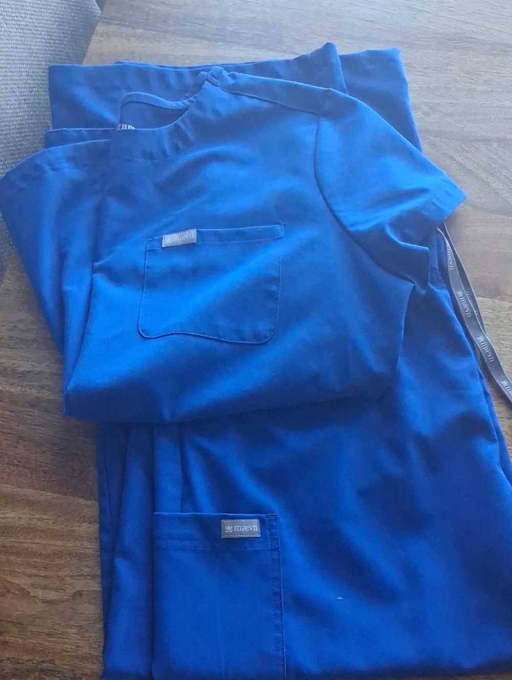 Unbranded Men's Royal Blue Scrub Pants